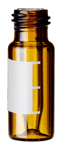 Zeige Details für 0.3 ml vial with integrated bottom bonded micro-insert, 9 mm screw neck with label and filling lines, Bild von 0.3 ml vial with integrated bottom bonded micro-insert, 9 mm screw neck with label and filling lines,
