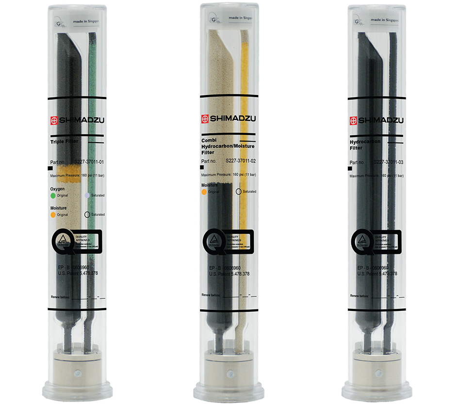 SH Gas Filter - Bundle of 3 / Compr. Air - Shimadzu Webshop