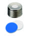 Picture of 20.0 ml precision thread vial with Magnetic Screw Cap silver, 8.0 mm centre hole