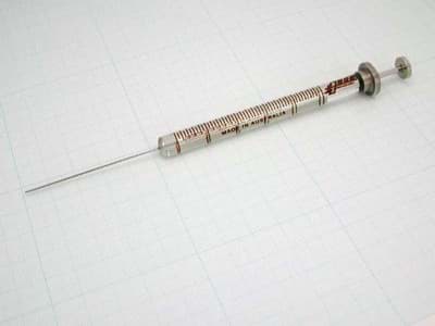 Bild von Syringe 250F-LC;250 µl;fixed needle;22G,51mm needle length;cone tip